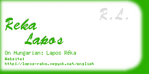 reka lapos business card
